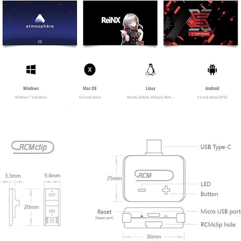 مجموعة أدوات حاقن الحمولة USB محمل RCM مع كابل Jig وMicro USB - متوافقة مع وحدة تحكم SW in Kuwait