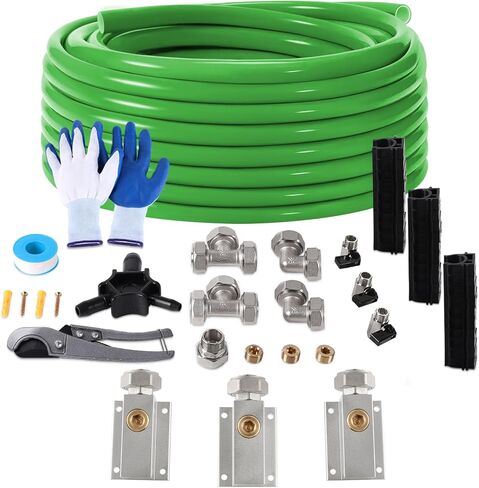 تسوق مجموعة Air Line Kit 3/4" × 100'&200'&300' أنابيب هواء HDPE-Aluminum-HDPE، طقم خطوط هواء مضغوط لملحقات ضاغط الهواء، طقم ضاغط هواء مانع للتسرب وسهل التركيب in Saudi Arabia