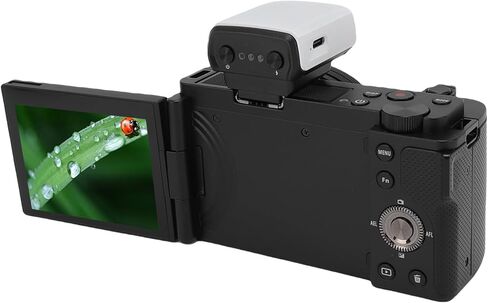 Sonew 5K Mirrorless Camera with 3.2 Inch Flip 15x Hybrid Zoom Professional White Balance WiFi Recording Every Detail in The Fast Changing World, Enjoy a Smoother Video (Black) in Saudi Arabia