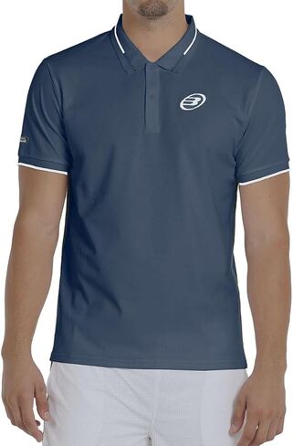 Bullpadel Polo Shirt LEIRO 25V 2025 | Lightweight Recycled Fabric Men's Short Sleeve Top | Performance Shirt for Padel in Kuwait