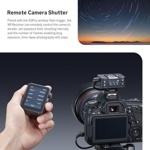 جهاز استقبال فلاش لاسلكي Godox XR TTL لكاميرا Canon Nikon، ترقية Godox X1R، مزامنة الزناد عن بعد 2.4G HSS مع X3/X3Pro، بطارية مدمجة، إطلاق مصراع لاسلكي 32 قناة، واجهة متعددة Hotshoe in Saudi Arabia