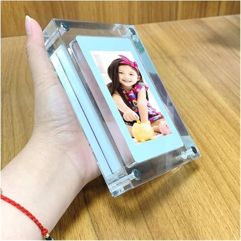Acrylic Digitial Photo Frame 5 Inch IPS Screen 1000amh Battery 2G Memory Volume Button Support Video Picture Play Clearer in Saudi Arabia