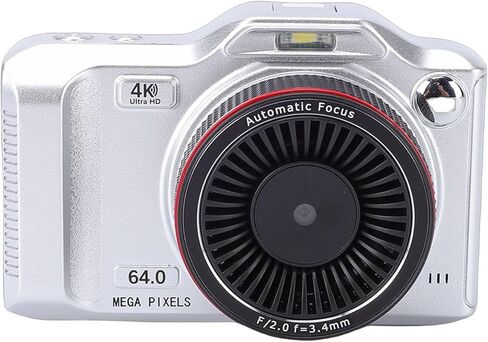 64MP Camera, 4K Video 18X Digital Zoom WiFi Connectivity 2.8 Inch Display with 1200mAh Battery, for DSLR Content Creators and Vloggers (Red) in Saudi Arabia