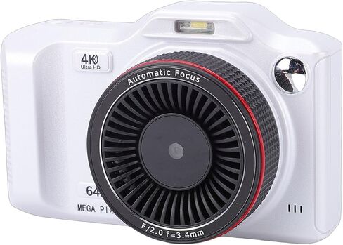 64MP Camera, 4K Video 18X Digital Zoom WiFi Connectivity 2.8 Inch Display with 1200mAh Battery, for DSLR Content Creators and Vloggers (Red) in Saudi Arabia