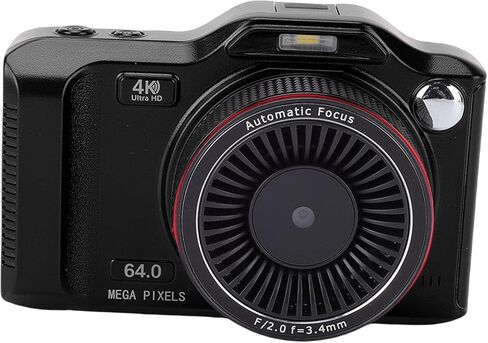 64MP Camera, 4K Video 18X Digital Zoom WiFi Connectivity 2.8 Inch Display with 1200mAh Battery, for DSLR Content Creators and Vloggers (Red) in Saudi Arabia