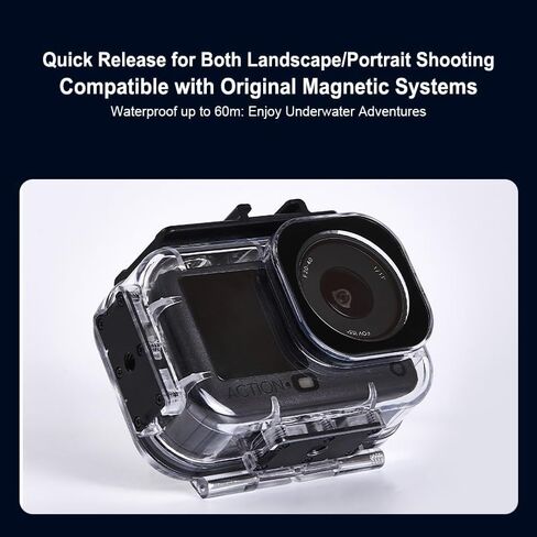 حافظة مغناطيسية مقاومة للماء متوافقة مع DJI Osmo Action 6، للغوص تحت الماء وحماية كاميرا الحركة in Kuwait