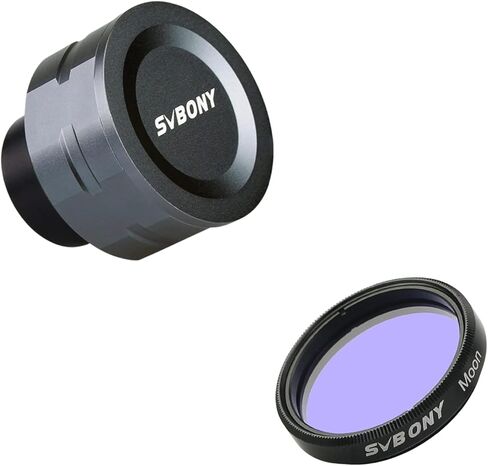 كاميرا تلسكوب SVBONY SV105، كاميرا تصوير فلكي ملونة IMX307 CMOS مقاس 1.25 بوصة مع مرشح oon، مرشح تلسكوب 1.25 بوصة، زجاج بصري، غلاف من الألومنيوم in Saudi Arabia