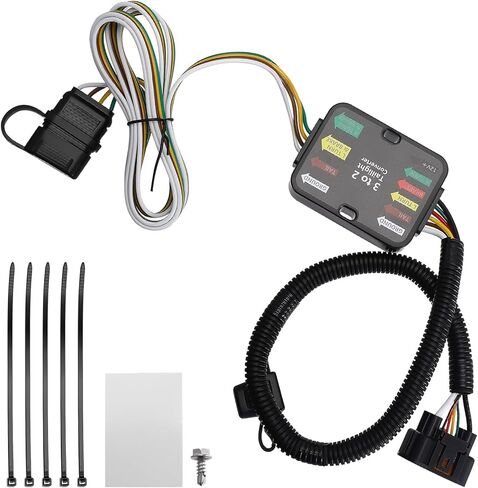 4-Pin Trailer Wiring Harness Compatible with 2014–2024 Ram ProMaster 1500, 2500, 3500, Vehicle-Side 4-Way Flat Connector Plug, Replace 56478 in Kuwait