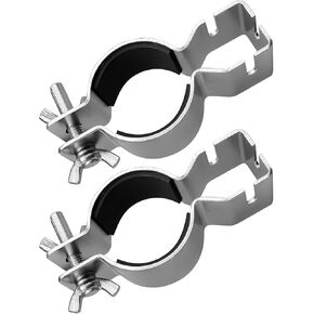 مشبك مستقيم قابل للتعديل لقطر 1.5 بوصة أو 2 بوصة، مشابك الأنابيب والستائر لتعليق الملحقات، مشبك دعم الستارة لحفلات الزفاف والولائم وحفلات الديكور، قطعتان in Kuwait