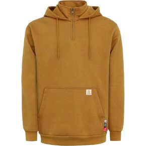 BOCOMAL FR هوديس 1/4 سحاب البلوز 10.5oz القطن الصوف مقاومة للحريق مقنعين بلوزات-NFPA2112 CAT2 in Kuwait