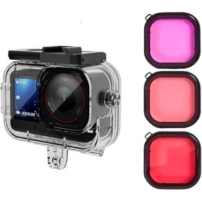 Waterproof Case Compatible with DJI Osmo Action 6, for Underwater Diving & Action Camera Protection (Waterproof Case+3-Color Filter) in Kuwait