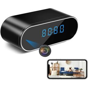 كاميرا صغيرة 1080 بكسل HD كاميرا أمان داخلية لاسلكية مع التحكم في التطبيق، كاميرا صغيرة مع كشف الحركة، رؤية ليلية، كاميرا للحيوانات الأليفة للمنزل/المكتب، توفير دورة 24/7، تدعم بطاقة SD (غير متضمنة) in Kuwait