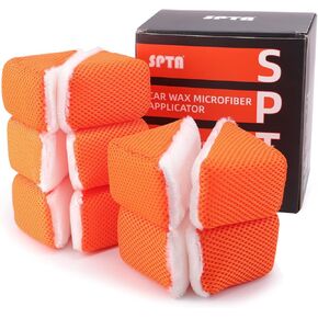 سكرب نينجا، إسفنجة تنظيف داخلية للسيارة من SPTA، عبوة من 10 إسفنجات غسيل سيارات مثلثة، أداة تنظيف إسفين لتنظيف الجلود والمطاط والبلاستيك in Kuwait