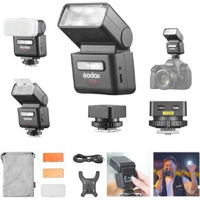 فلاش Godox IT32 TTL + X5N X5-N لكاميرات نيكون، ضوء فلاش شاشة اللمس، 2.4 جيجا لاسلكي، GN18، HSS، وقت إعادة التدوير 1.5 ثانية، واجهة مغناطيسية، مصباح تشكيل LED، فلاش كاميرا تشغيل/إيقاف لحفلات الزفاف، صورة شخصية in Saudi Arabia