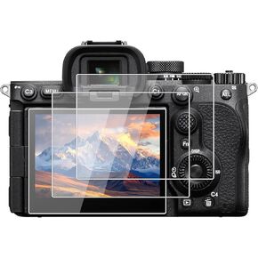 طبقة من الزجاج المقسى من kinokoo لهاتف SONY A6600/A6100/A6300/A6000/A6400/NEX-7/6/5/3N طبقة شفافة كريستالية Sony α6400 α6300 واقي شاشة خالي من الفقاعات/مضاد للخدش (عبوتان) in Kuwait