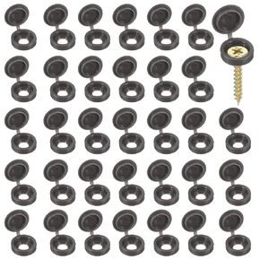 Screw Snap Covers, Plastic Hinged Screw Cover Caps Shutter Screws Fold Snap Washer- Fitting for (Windows - Railings - Home Furniture - Cabinets) 5 mm & 200 Pack & Beige in Kuwait