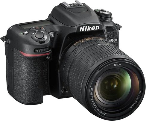 كاميرا Nikon D7500 DSLR مع عدسة 18-140 مم، وذاكرة 128 جيجابايت، وعدسة مقربة فائقة مقاس 420-800 مم، وفلاش TTL Pro، ومرشحات، وعدسات، وحقيبة، وحامل ثلاثي القوائم، والمزيد - حزمة صور فائقة (حزمة 38 قطعة) in Saudi Arabia