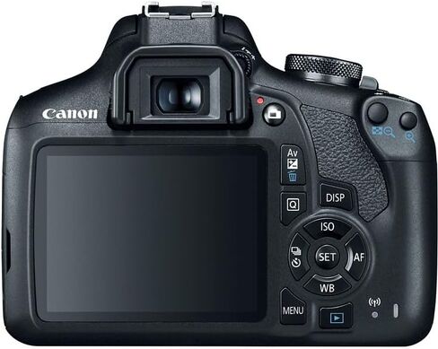 Canon EOS Rebel T7 DSLR Camera with 18-55mm Lens Bundle | 24.1MP APS-C Sensor, Fast AF & Full HD Video| for Beginners, Travel & Family Photography (2727C002) + Adapter EF-EOS R + 64GB Card + More in Saudi Arabia
