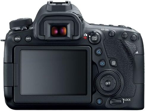 كاميرا Canon EOS 6D Mark II DSLR مع مجموعة عدسات مقاس 24-105 مم f/4L II | مستشعر كامل الإطار بدقة 26.2 ميجابكسل، Dual Pixel CMOS AF وشاشة LCD متغيرة الزاوية | للسفر والتصوير اليومي (1897C009) + بطاقة سعة 64 جيجابايت + المزيد in Saudi Arabia