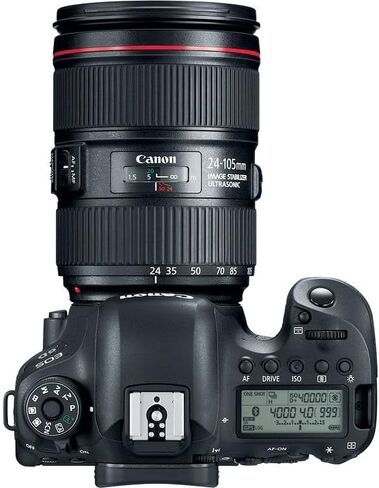 كاميرا Canon EOS 6D Mark II DSLR مع مجموعة عدسات مقاس 24-105 مم f/4L II | مستشعر كامل الإطار بدقة 26.2 ميجابكسل، Dual Pixel CMOS AF وشاشة LCD متغيرة الزاوية | للسفر والصور اليومية + محول EF-EOS R + بطاقة سعة 64 جيجابايت + المزيد in Saudi Arabia