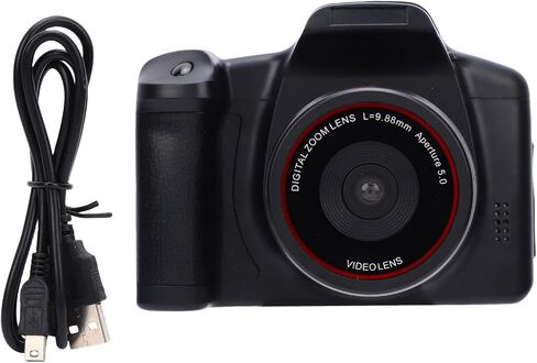 كاميرا Pomya DSLR، كاميرا رقمية بدقة 16 ميجابكسل 1080 بكسل عالية الدقة مع تركيز تلقائي تكبير 16x وشاشة 2.4 بوصة، لمدونات الفيديو الفوتوغرافية أثناء السفر in Kuwait