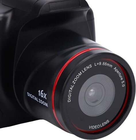 كاميرا Pomya DSLR، كاميرا رقمية بدقة 16 ميجابكسل 1080 بكسل عالية الدقة مع تركيز تلقائي تكبير 16x وشاشة 2.4 بوصة، لمدونات الفيديو الفوتوغرافية أثناء السفر in Kuwait