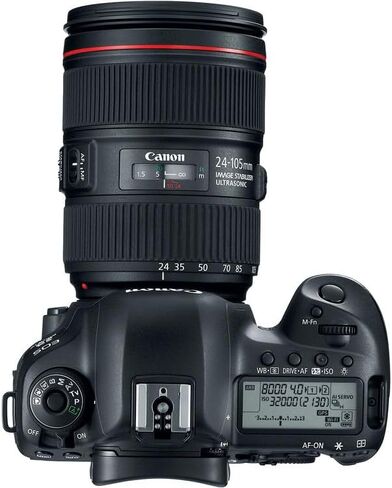 Canon EOS 5D Mark IV DSLR Camera with 24-105mm f/4L IS II USM Lens Bundle | 30.4MP Sensor, Dual Pixel AF & 4K Video | For Events & Pro Photos (1483C010) + Adapter EF-EOS R + 64GB Card + Battery + More in Saudi Arabia