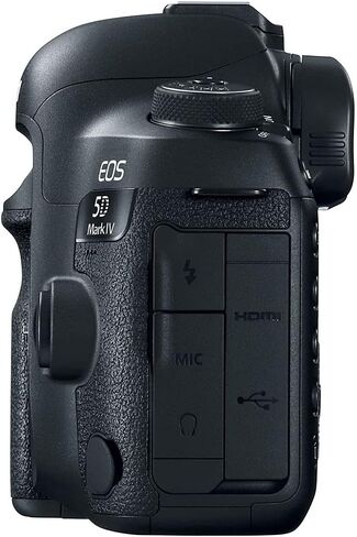 حزمة كاميرا Canon EOS 5D Mark IV DSLR | مستشعر CMOS كامل الإطار بدقة 30.4 ميجابكسل، تركيز تلقائي ثنائي البكسل وفيديو بدقة 4K | للتصوير الاحترافي وحفلات الزفاف والصور الشخصية والمناسبات (1483C002) + بطاقة سعة 64 جيجابايت + بطارية + شاحن + المزيد in Kuwait