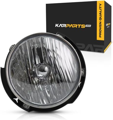 KarParts360 For Jeep Wrangler Headlight Assembly 2007-2018 Driver and Passenger Side Pair For CH2502175 | 55078149AD in Saudi Arabia