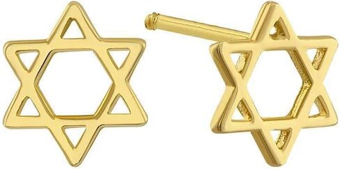 Boribta Real 14k solid Yellow Gold Stud Earrings with Screw back for Women Girls Men for Sensitive ears Small & Minimalist Studs Jewelry for mother's Day Gifts (Flat Round(6mm) in Saudi Arabia