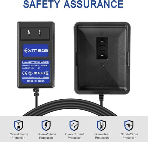 شاحن 12 فولت لبطارية Ryobi CB120L CB121L C123D BPL-1220 130503001 130503005 Pod Style (ليس لبطارية Ni-MH/Ni-Cd) in Kuwait