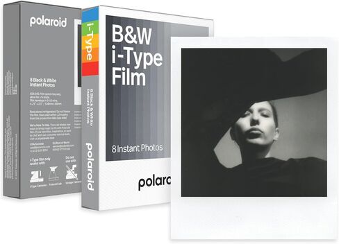 كاميرا Polaroid Now Plus Generation 3 الفورية مع نظام التركيز التلقائي ثنائي العدسات والوضع اليدوي (أبيض) حزمة مع مجموعة أفلام وفيلم B&W لكاميرات i-Type (3 عناصر) in Saudi Arabia