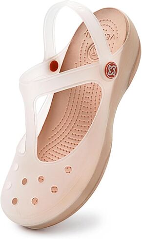 Women’s Lightweight Platform Clogs Sandals – Slip-On Breathable Water Shoes, Non-Slip Beach Garden Walking Comfort EVA in Saudi Arabia
