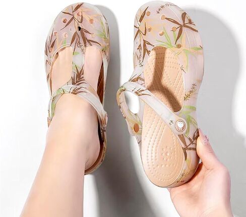Women’s Lightweight Platform Clogs Sandals – Slip-On Breathable Water Shoes, Non-Slip Beach Garden Walking Comfort EVA in Saudi Arabia