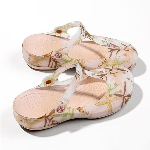 Women’s Lightweight Platform Clogs Sandals – Slip-On Breathable Water Shoes, Non-Slip Beach Garden Walking Comfort EVA in Saudi Arabia