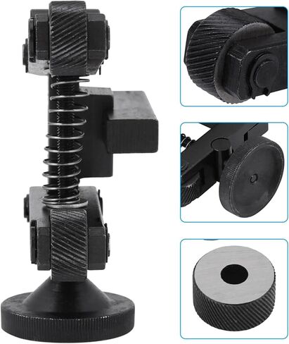 Spring Loaded Knurling Tool Holder for Mini Lathe with 4 CR15 Wheels Adjustable Linear Knurl Tool Reduces Spindle Bearing Load in Saudi Arabia