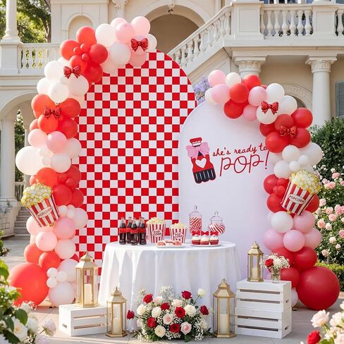 Moukeren She's Ready to Pop Arch غطاء خلفية بطول 6 أقدام و7.2 أقدام لمشروب الصودا تحت عنوان حفل استحمام الطفل، يكشف عن الجنس وحفلات أعياد الميلاد وحفلات أقواس الصور وديكورات الخلفية in Kuwait