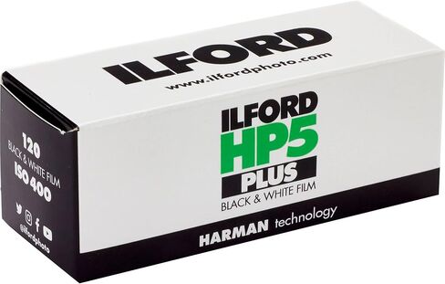 Ilford HP5 Plus 400 فيلم سلبي بالأبيض والأسود 400 ISO (120 فيلم لفة) - عبوتان بقطعة قماش in Saudi Arabia