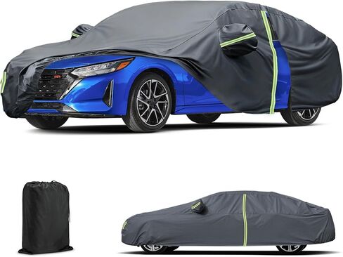 Car Cover Custom Fit for Nissan Sentra 2007-2025, All Weather Waterproof Cover for Automobiles, UV Protection, Snowproof, Scratch Resistant, Rain Protection in Saudi Arabia