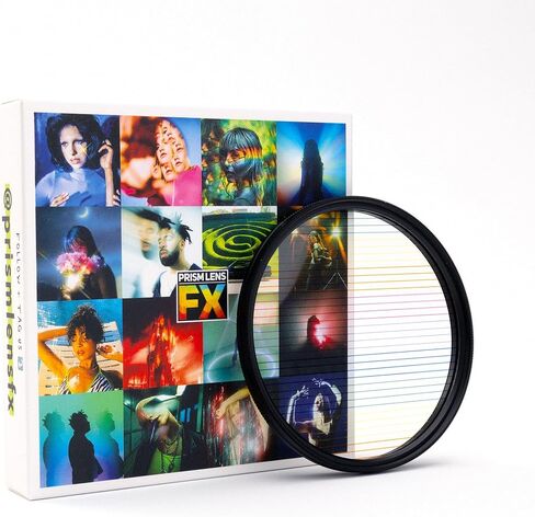Prism Lens FX Rainbow Flare FX Filter | 82mm Circular Threaded | Creates Anamorphic-Inspired Streak Flares from Highlight Sources! in Saudi Arabia