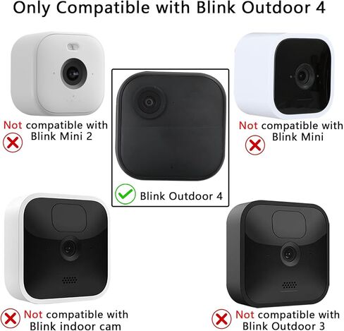 Camera Window Mount Compatible with Blink Outdoor 4 (4th Gen), Outdoor Camera Mount for Single Glass Windows Glass Doors, Security Camera Mount, Black, 2Pack in Saudi Arabia