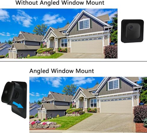 Camera Window Mount Compatible with Blink Outdoor 4 (4th Gen), Outdoor Camera Mount for Single Glass Windows Glass Doors, Security Camera Mount, Black, 2Pack in Saudi Arabia