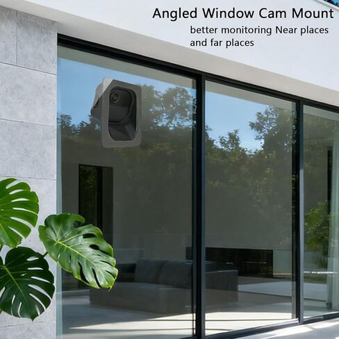 Camera Window Mount Compatible with Blink Outdoor 4 (4th Gen), Outdoor Camera Mount for Single Glass Windows Glass Doors, Security Camera Mount, Black, 2Pack in Saudi Arabia