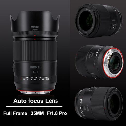 Meike 35mm F1.8 إطار كامل زاوية واسعة AF STM عدسة التركيز التلقائي الثابتة رئيس صورة العدسات لباناسونيك لوميكس سيجما كاميرا بدون مرآة S1 S1R S1R II S1H S5 FP SL SL2 in Kuwait