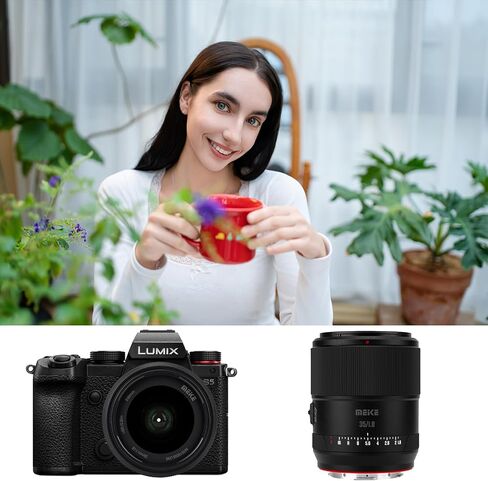 Meike 35mm F1.8 إطار كامل زاوية واسعة AF STM عدسة التركيز التلقائي الثابتة رئيس صورة العدسات لباناسونيك لوميكس سيجما كاميرا بدون مرآة S1 S1R S1R II S1H S5 FP SL SL2 in Kuwait