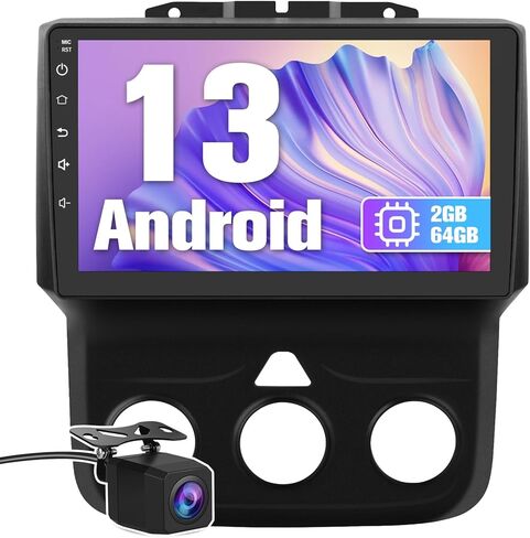 Car Radio Stereo for Dodge RAM 2013-2019 1500/2500/3500, 7 inch Touch Screen Head Unit with Carplay/Android Auto SWC GPS WiFi Bluetooth FM RDS AM DSP SWC Backup Camera [2GB+64GB] in Kuwait