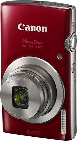 Canon PowerShot ELPH 180 Digital Camera w/Image Stabilization and Smart AUTO Mode (Silver), 0.90in. x 3.70in. x 2.10in. - 1093C001 in Saudi Arabia