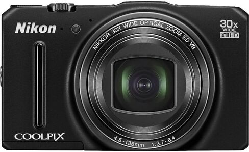 كاميرا Nikon COOLPIX S9700 16.0 ميجابكسل Wi-Fi رقمية مع عدسة تكبير 30x NIKKOR ونظام تحديد المواقع العالمي وفيديو عالي الدقة 1080 بكسل (أسود) in Kuwait