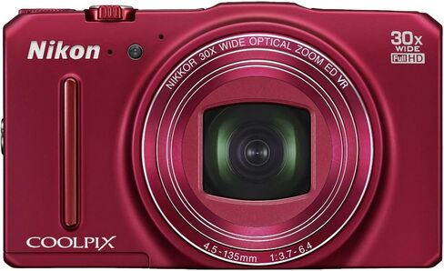 كاميرا Nikon COOLPIX S9700 16.0 ميجابكسل Wi-Fi رقمية مع عدسة تكبير 30x NIKKOR ونظام تحديد المواقع العالمي وفيديو عالي الدقة 1080 بكسل (أسود) in Kuwait