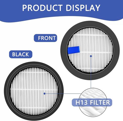 فلتر بديل للمكنسة الكهربائية متوافق مع المكنسة الكهربائية اللاسلكية SMOTURE VAC01/VAC02/VC70 ومرشح المكنسة الكهربائية ozeco EC01 - 4 عبوات in Kuwait